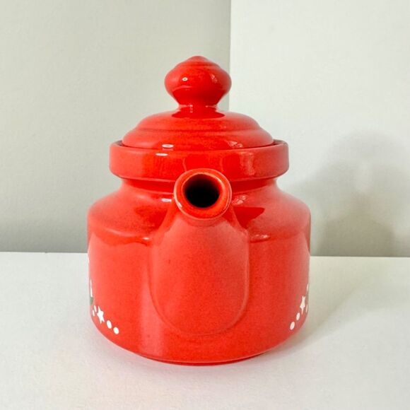 Vintage Waechtersbach West Germany Ceramic Christmas Teapot / Tea Kettle - Picture 5 of 9